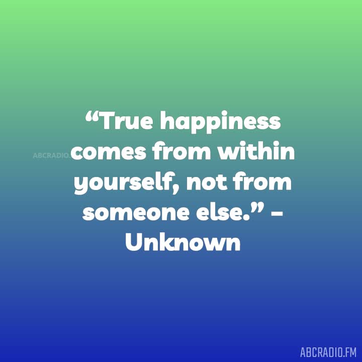Find True Happiness by Being Yourself